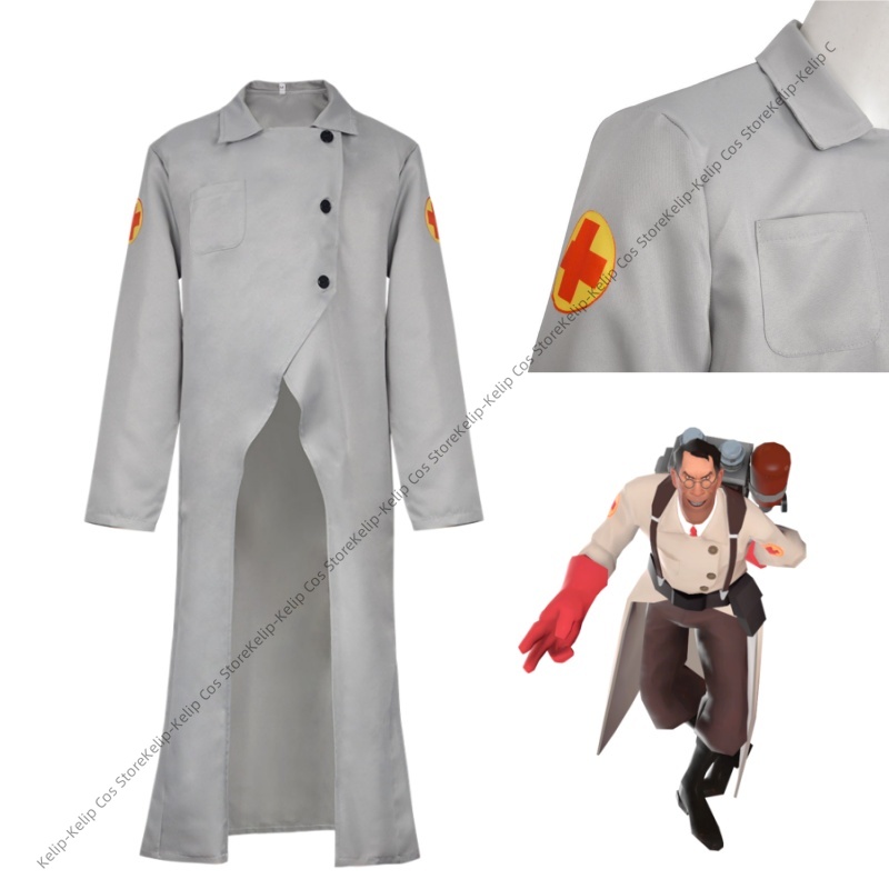 Medical Lab Units - Kostum Cosplay TF2 Medic RED BLU