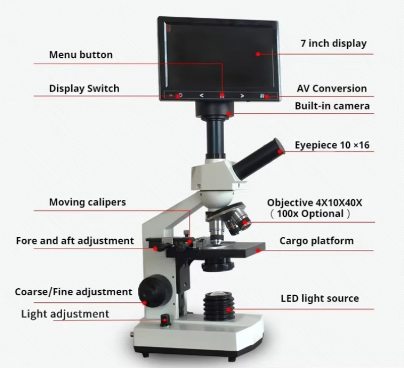 Mikroskop Digital WEIAI 7 inci - Digital Microscope ulasan dan harga