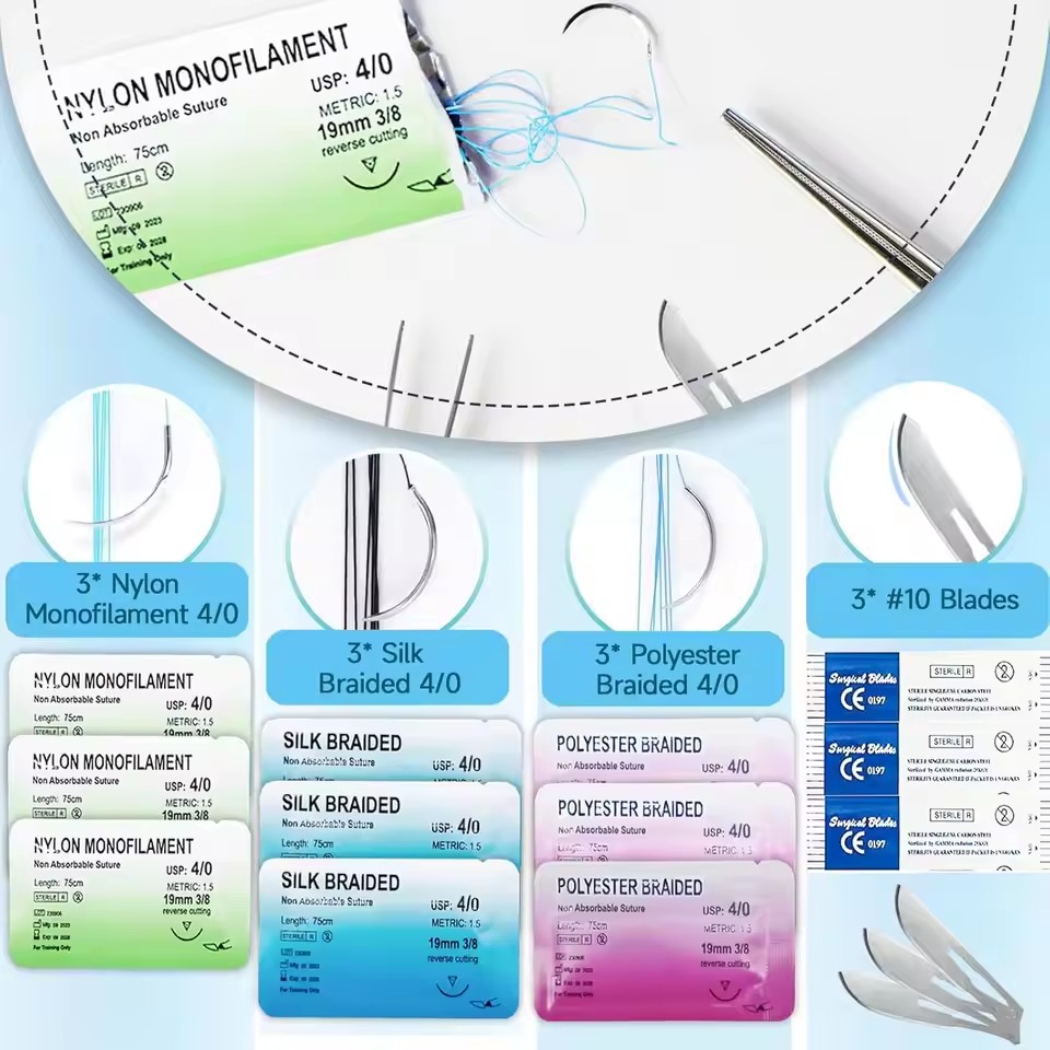 Kit Praktik Jahitan Bedah Mode - Medical Lab Kit ulasan dan harga