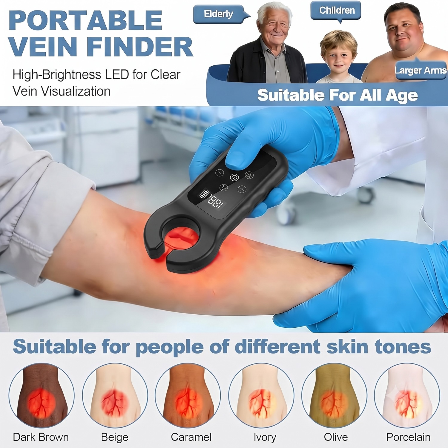 Detektor Vena Medis LED, Pemin - Medical Lab Science ulasan dan harga